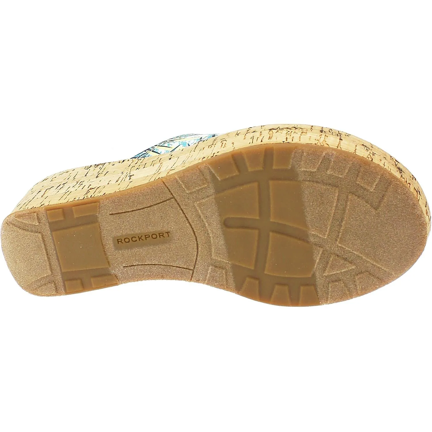 Women's Rockport Weekend Casuals Lanea Thong Teal Floral Leather