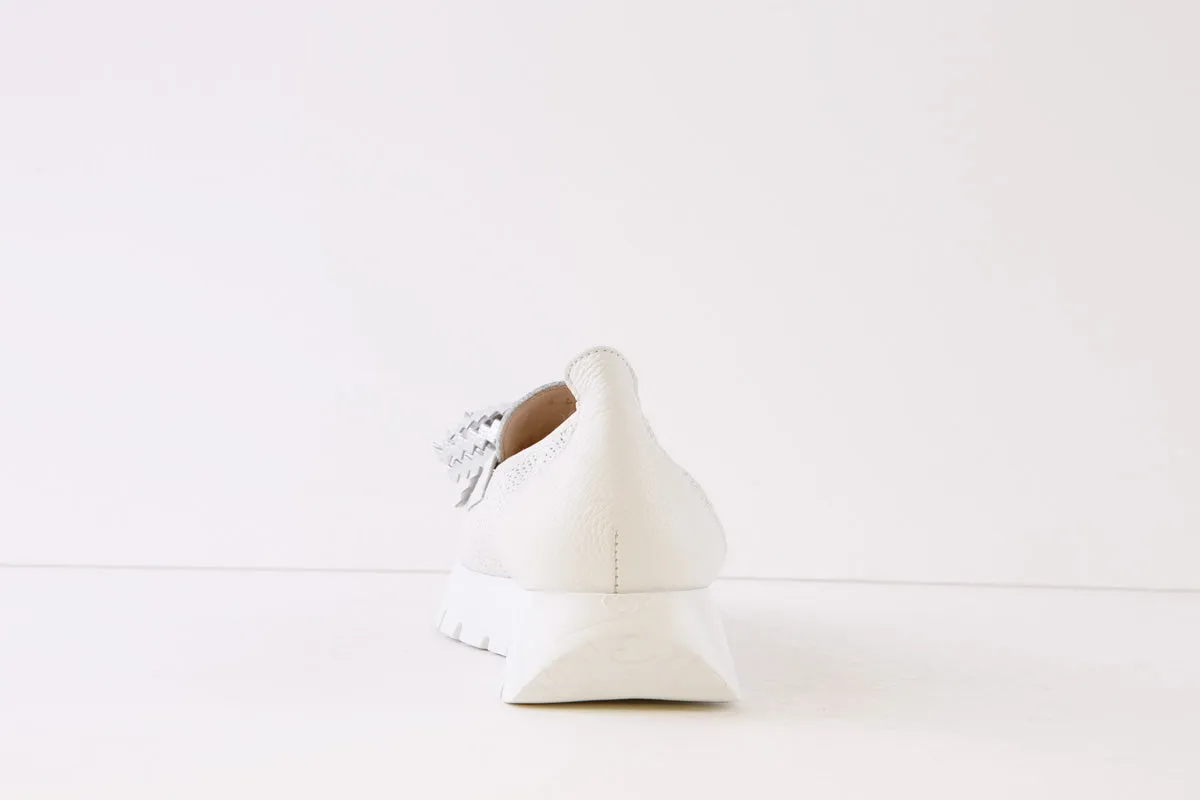 WONDERS - A-2445 SLIP-ON FASHION SHOE - WHITE