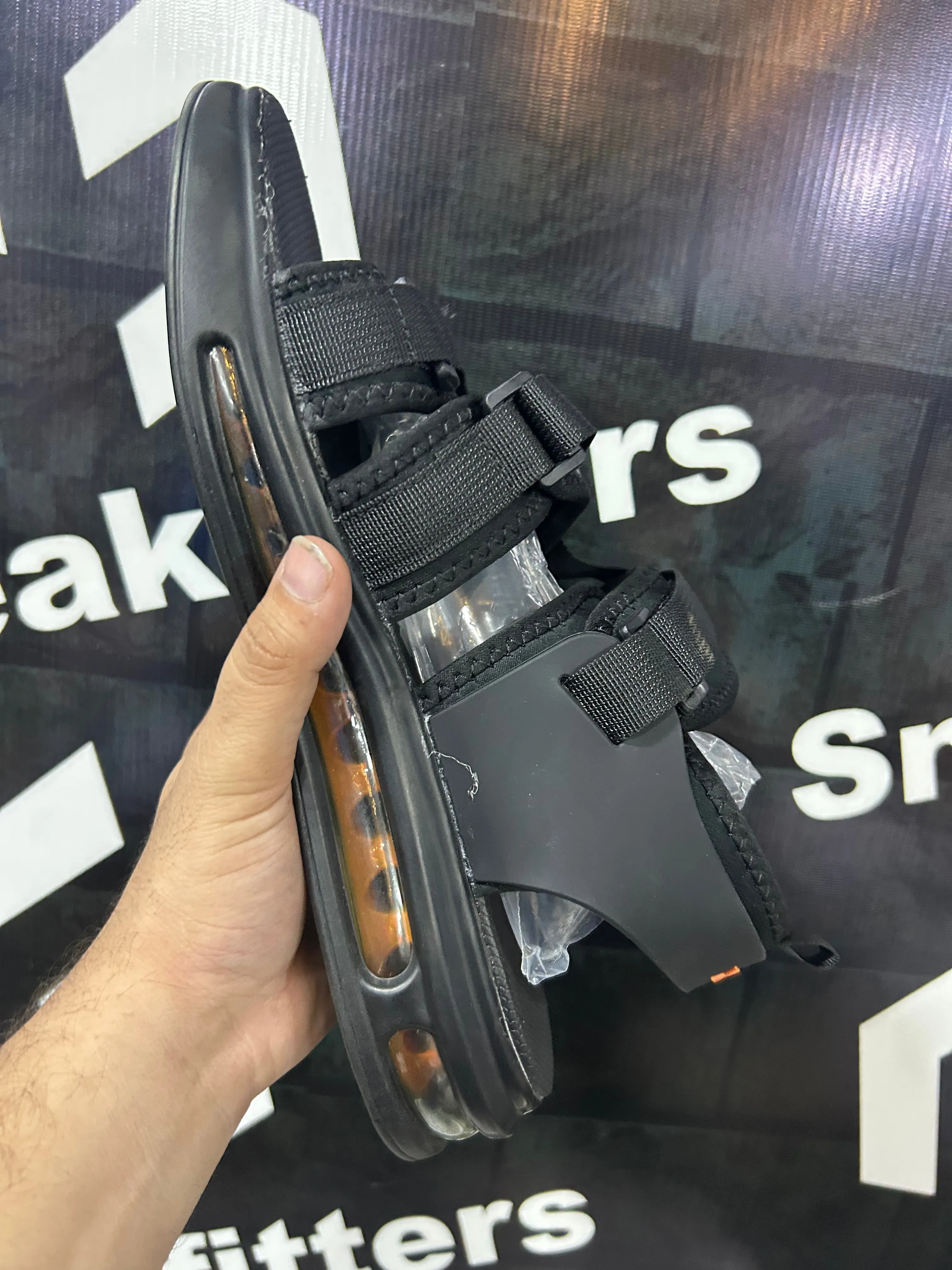 Xsupx - Sandals - D1 - Black Orange